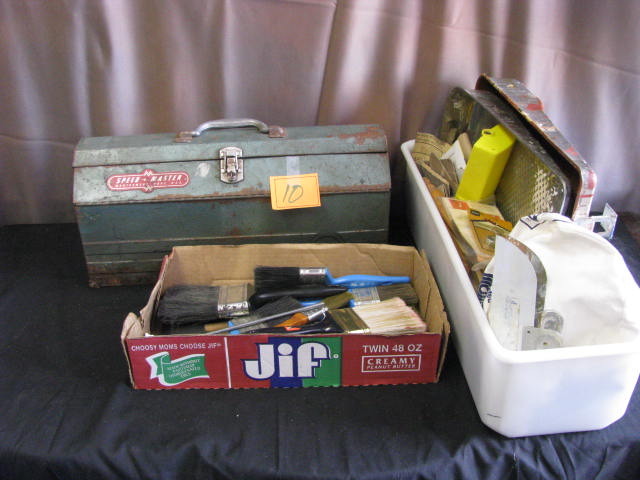 vintage tool box and contents