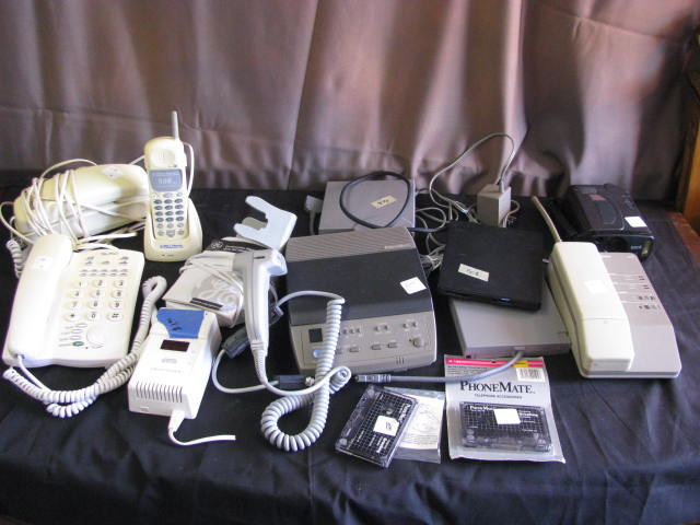 lot of telephone electronics see photos