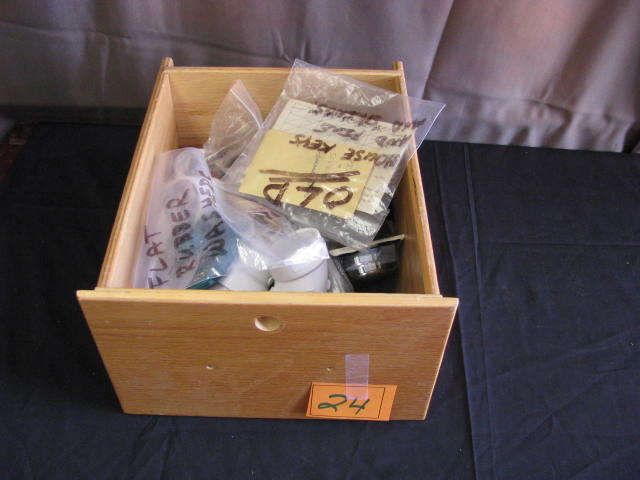 drawer of misc shop items