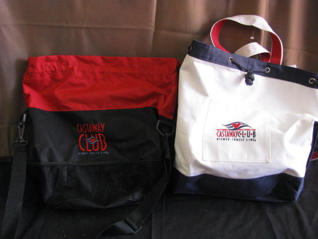 two castaway club disney cruiselines bags