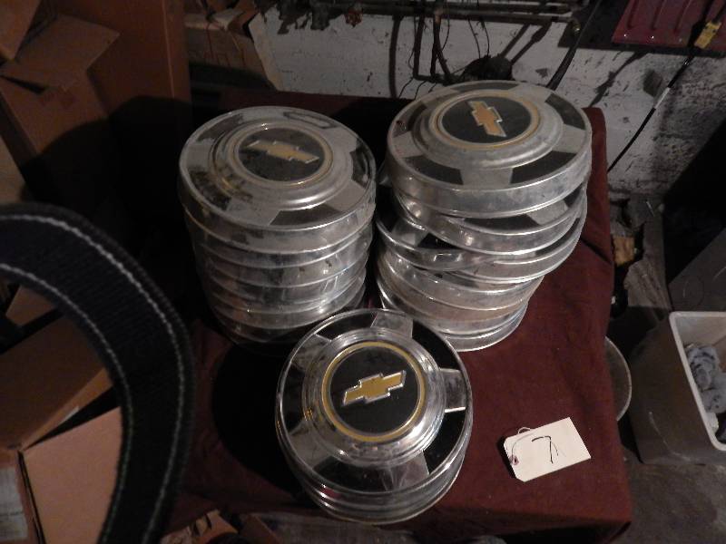 2 Vintage Chevy Dog Dish Hubcaps
