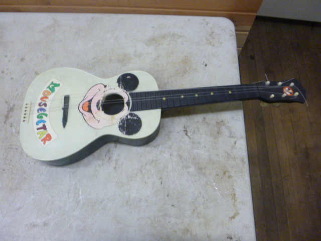 lot 77 image: Mickey Mouse Acoustic Guitar