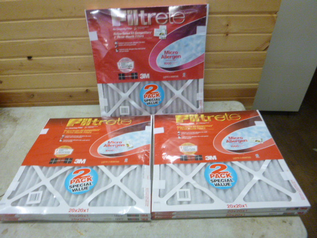 lot 124 image: 6 3M Air Cleaning Filters