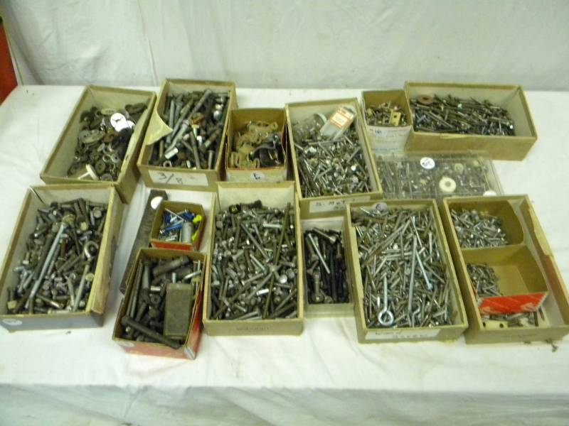 lot 27 image: Box of mis. parts and screws