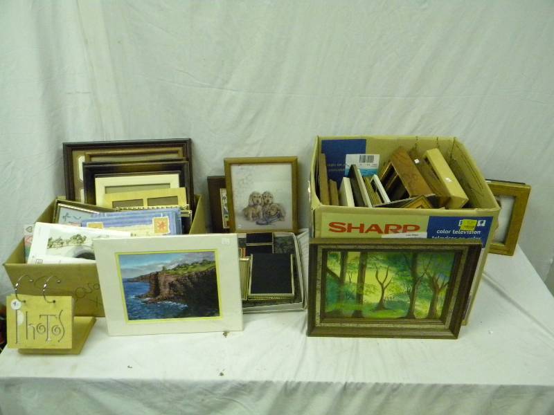 lot 77 image: Art work and frames