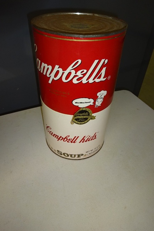 lot 7 image: Campbell Kids Soup Can Series