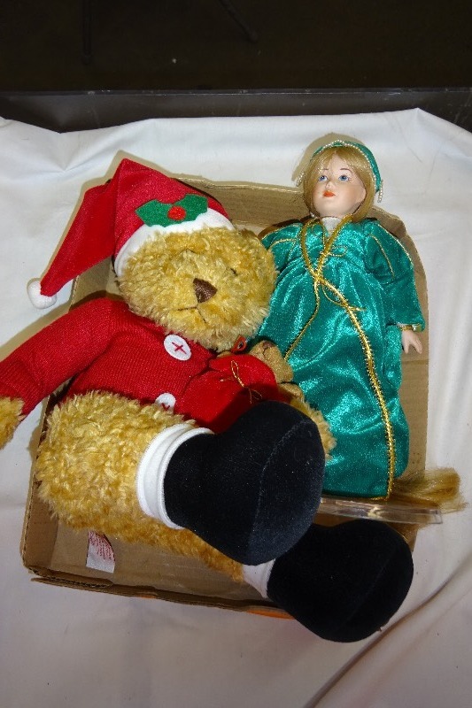 lot 87 image: Ceramic Doll with stand
