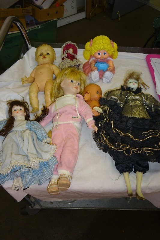 lot 98 image: Cuppie doll, ceramic doll, rubber doll coin bank