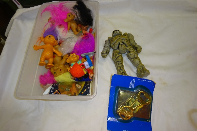 lot 124 image: Bin of troll dolls