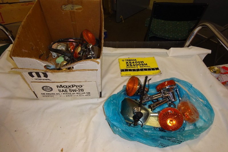 lot 131 image: Motorcycle parts