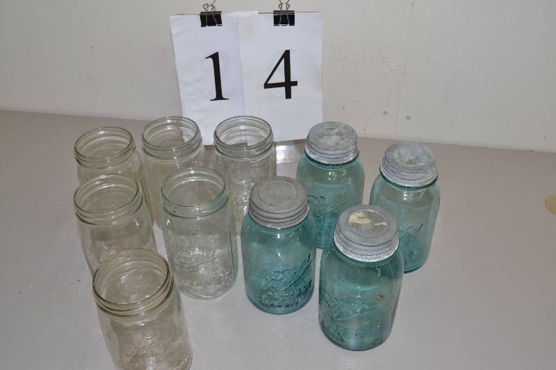 lot 14 image: Canning jars