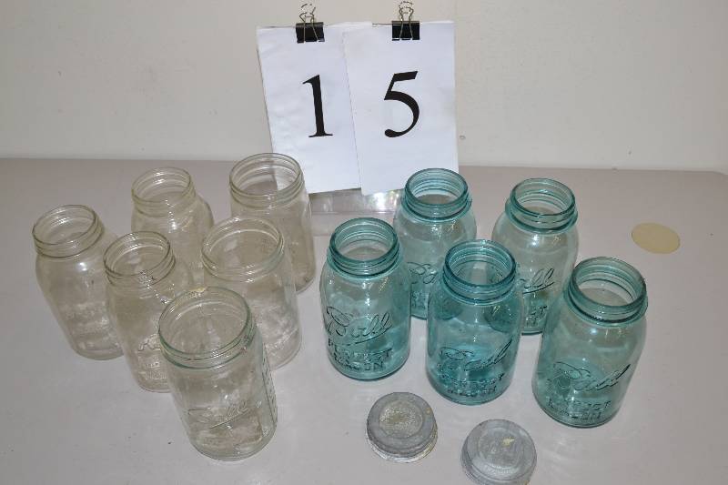 lot 15 image: Canning jars