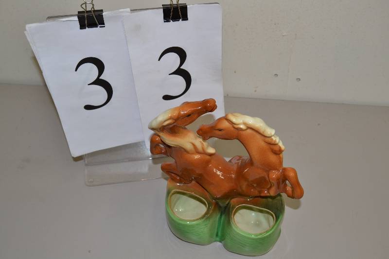 lot 33 image: Vintage horse planter