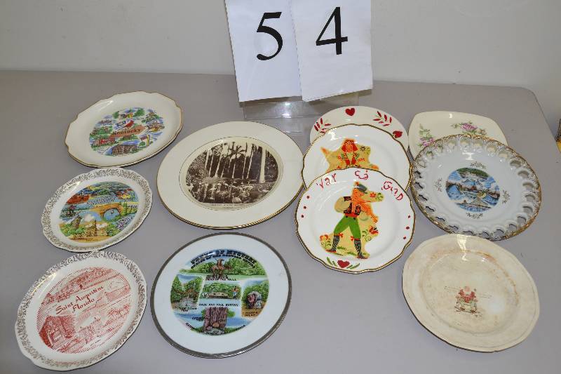 lot 54 image: Destination & Vintage plates