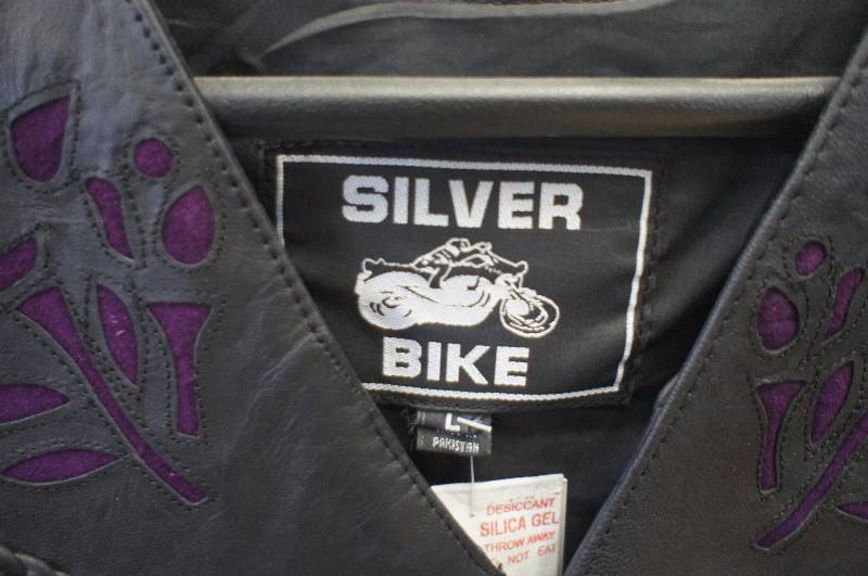 Silver Bike Leather Vest