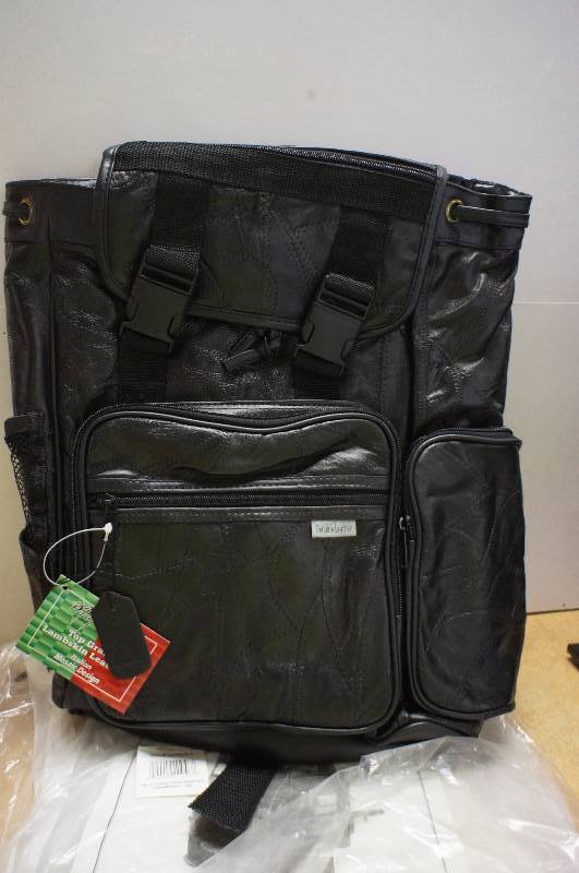 Top Grain Genuine Lambskin Leather Back Pack