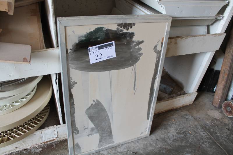 lot 22 image: Lot of (2) Framed Mirrors 24 x 35.