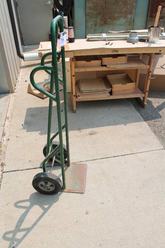 lot 56 image: Metal Dolly wWheels 18 x 18 x 55.