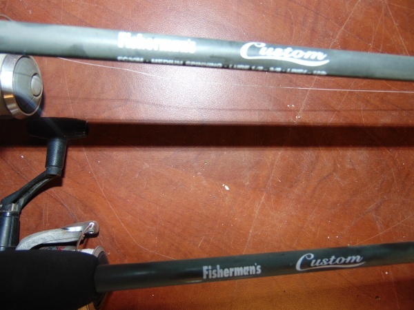 lot 112 image: (2) Fishing Poles With Open Faced Reels