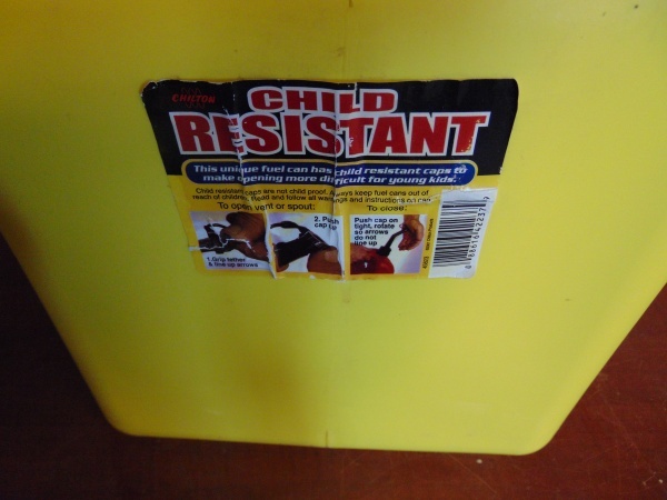 lot 103 image: 5 Gallon Fuel Can