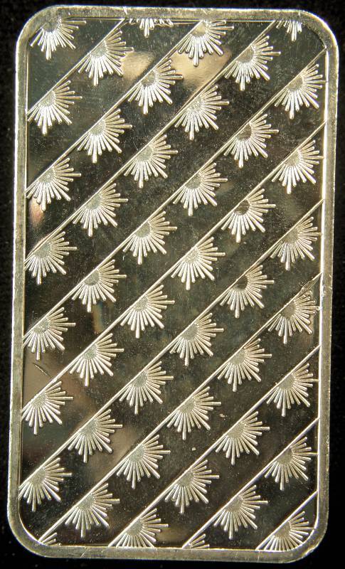 5 TROY Oz. 999 FINE SILVER BAR MADE IN THE U.S.A.SUNSHINE MINT