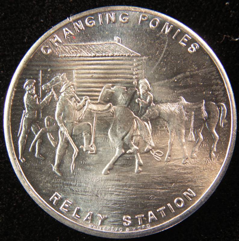 1935 PONY EXPRESS SO CALLED HALF DOLLAR UNC