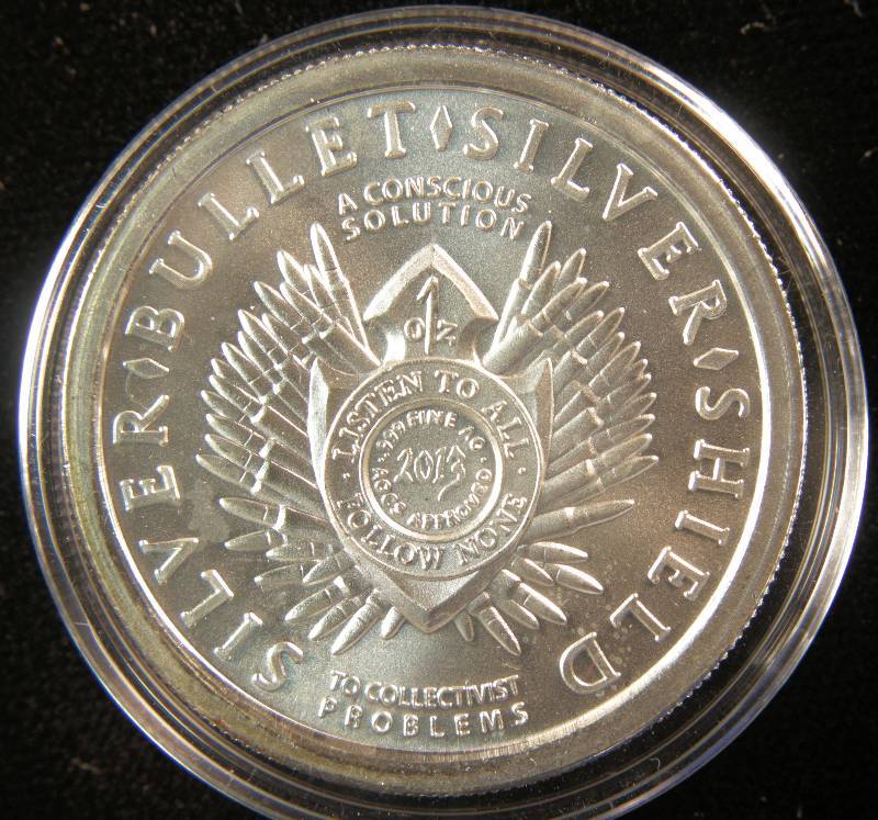 1 TROY Oz. .999 FINE SILVER FREEDOM ROUND SILVER BULLET IN AIRTIGHT CASE