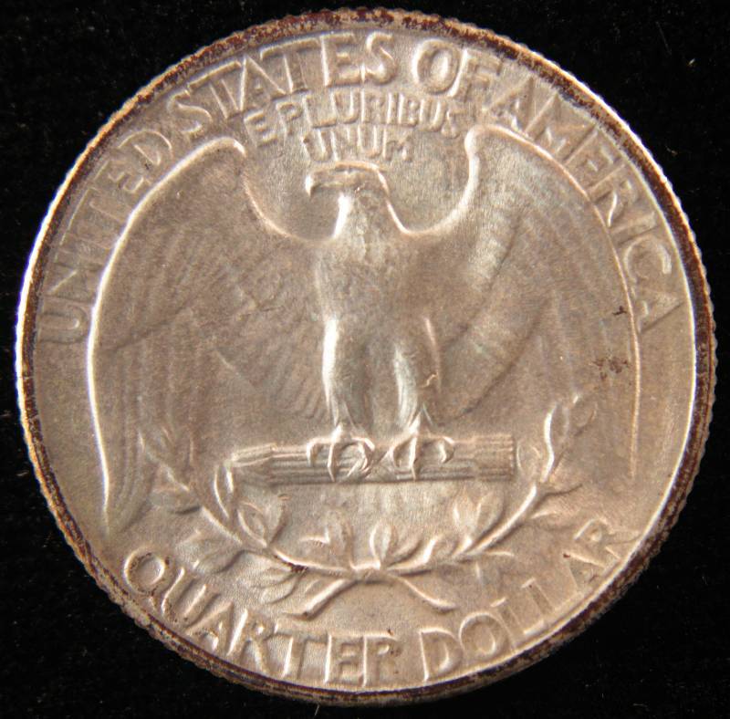 1944 WASHINGTON SILVER QUARTER UNC