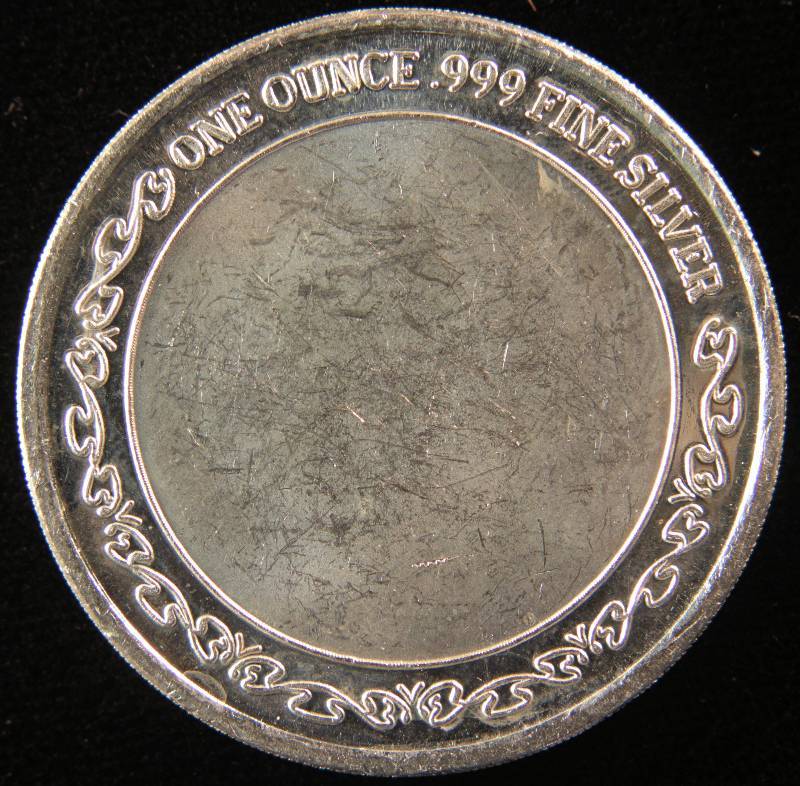 1 TROY Oz. .999 FINE SILVER ROUND EAGLE STYLE