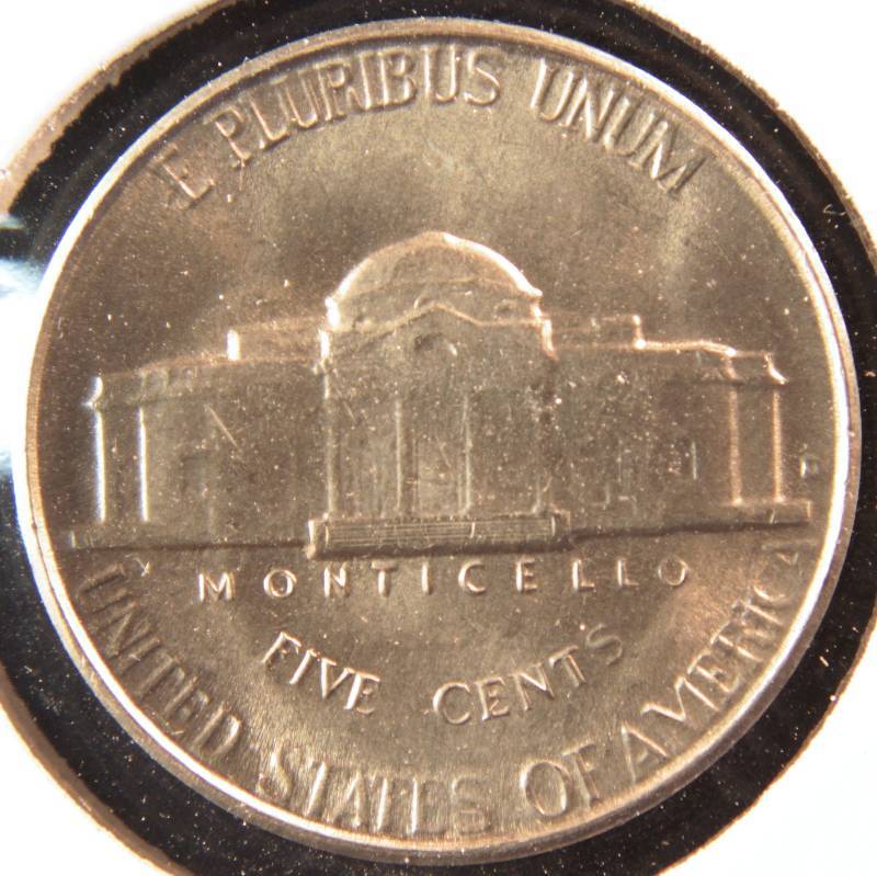 1950 D JEFFERSON NICKEL AU