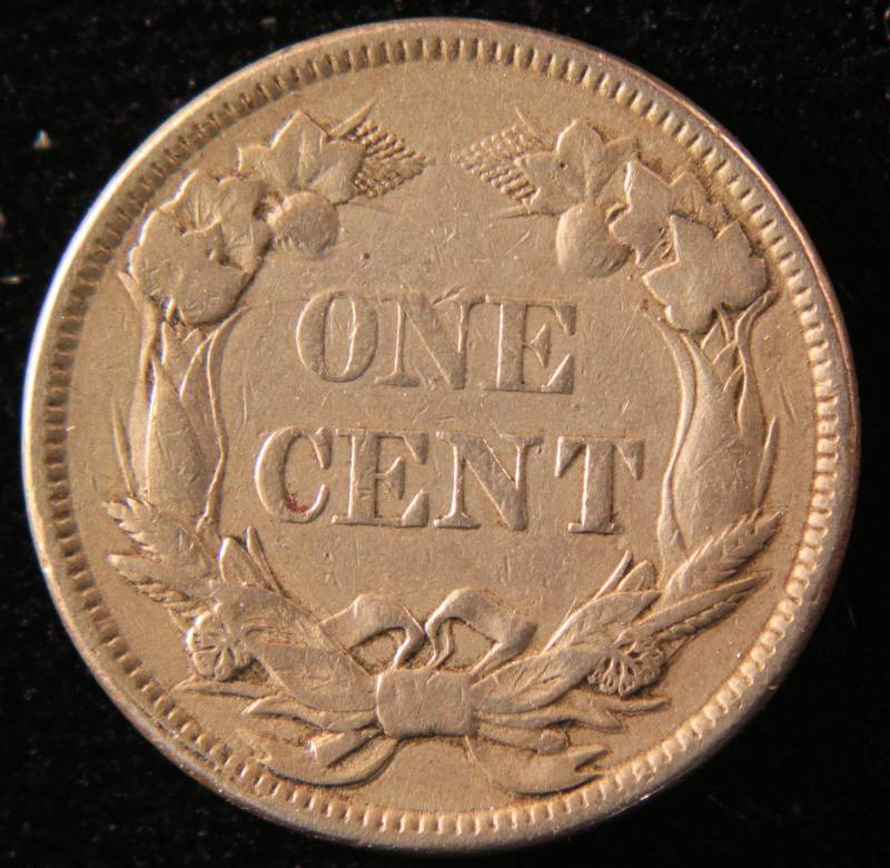 1858 SL FLYING EAGLE CENT XF