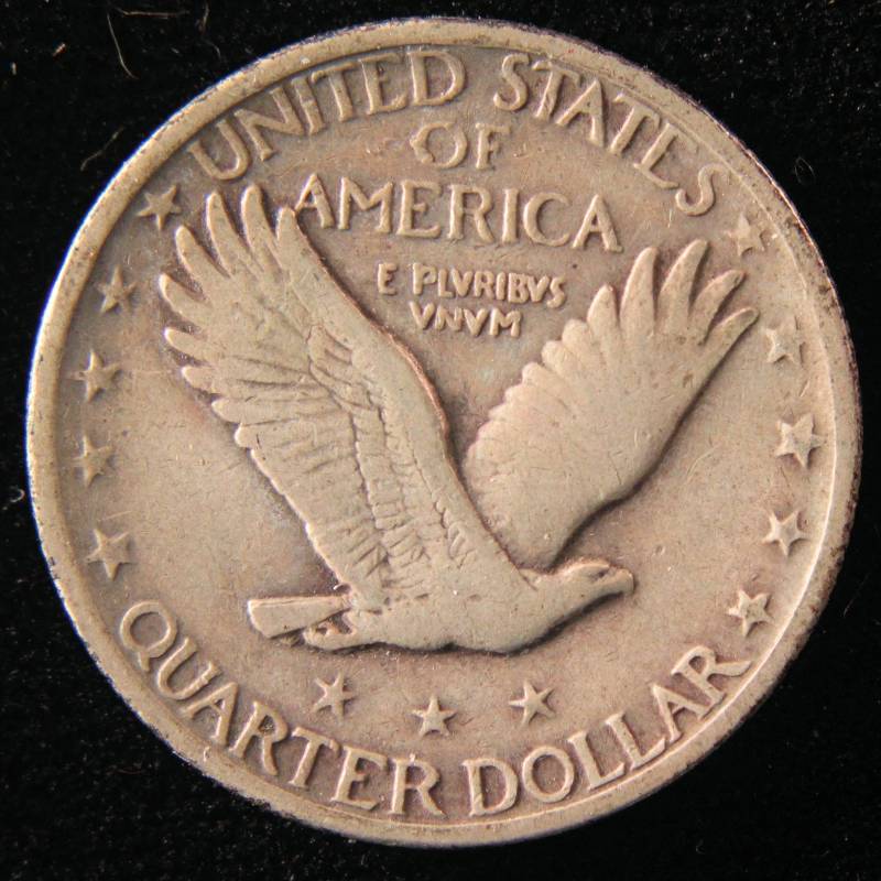1929 D STANDING LIBERTY SILVER QUARTER VF