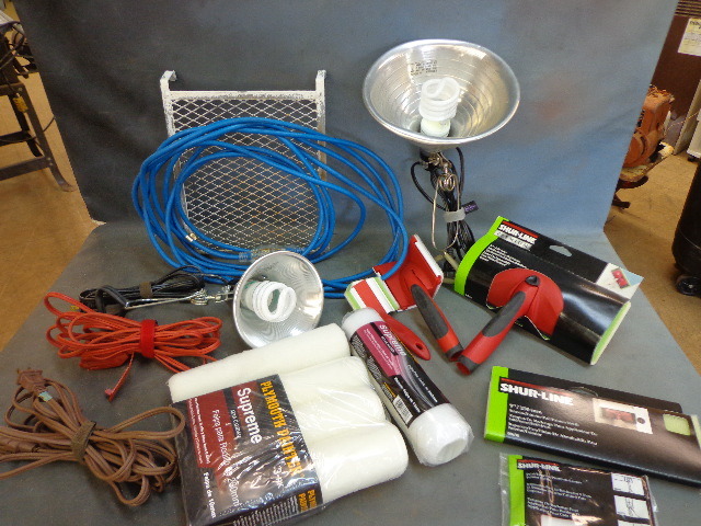 Clamp Lights, Extension Cords and More