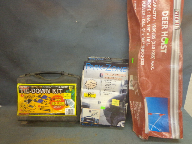 Deer Hoist, Tie Down Kit And More