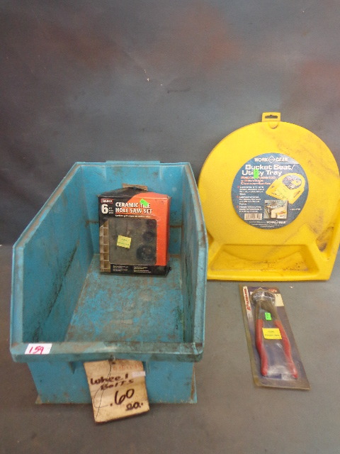 Plastic Bin, Bucket Seat Utility Tray and More