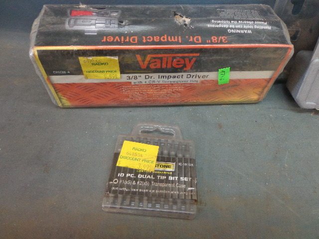 Impact drill, bits and sockets