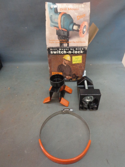 Drill mount and cable ties
