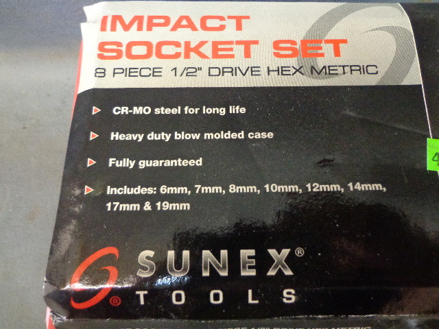 Impact sockets and dual tip bit sets