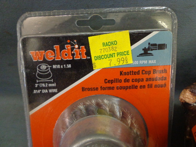 crimped brushes, miter clamp