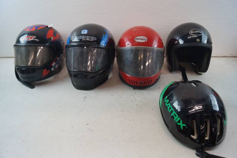 lot 19 image: Motorcycle Helmets