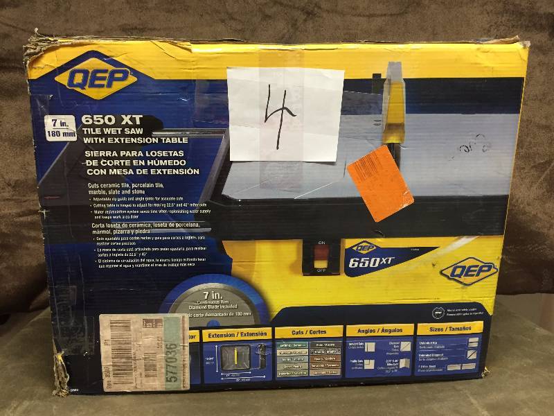 QEP 7in Wet Tile 650 XT Used