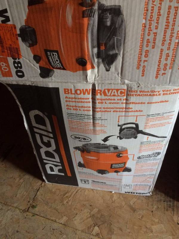 Ridgid WetDry Vac with detachable Blower