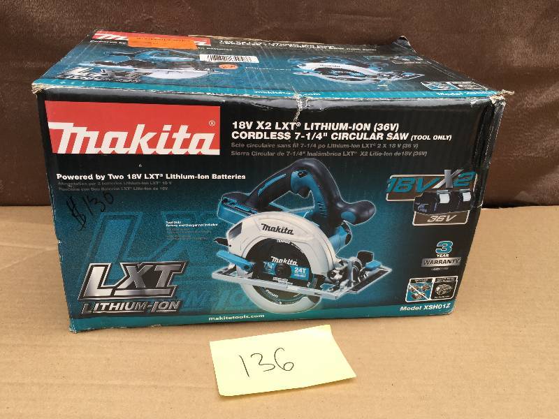 Makita XSH01Z 18V X2 LXT Cordless Lithium-Ion (36V) Cordless 7-14 in. Circular Saw (Bare Tool)