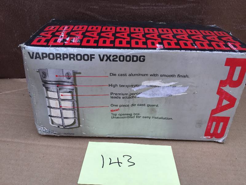 RAB VX200DG-34 Vaporproof 300W Incandescent Lamp 120V Natural Color