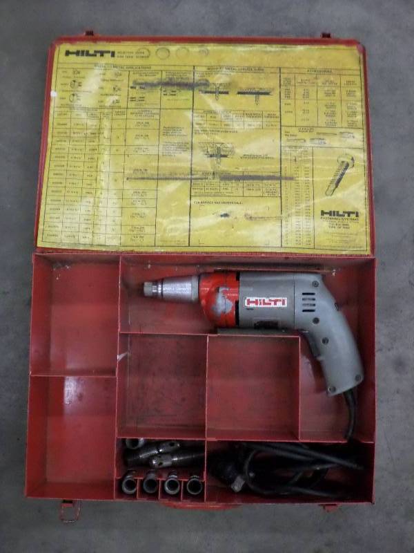 lot 57 image: Hilti 120Volt Screw Gun Set ...