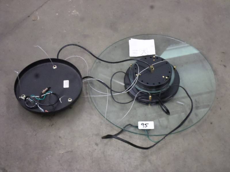 lot 95 image: Unused 120Volt Glass Canopy Light F...