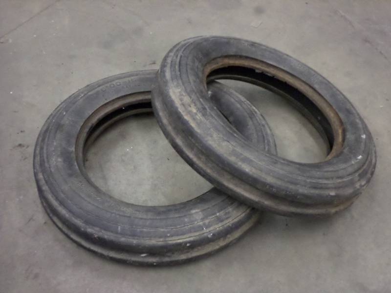 lot 111 image: (2) 5.0015 4-Ply Tractor Tires, Us...