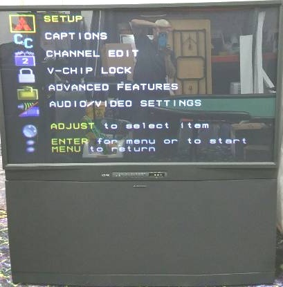 Giant Mitsubishi HD 1080 Television Model WS-65809