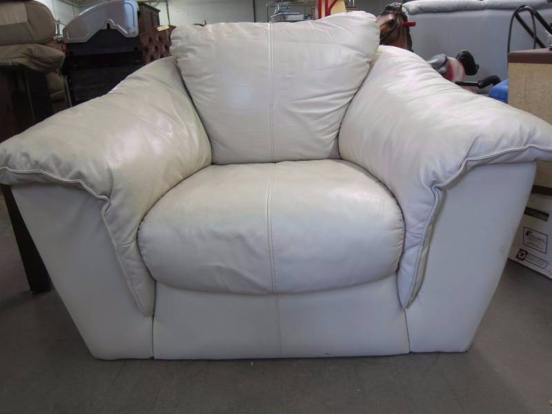 Upholstered Chair & Ottoman
