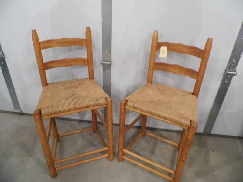 2 Wooden Chairs